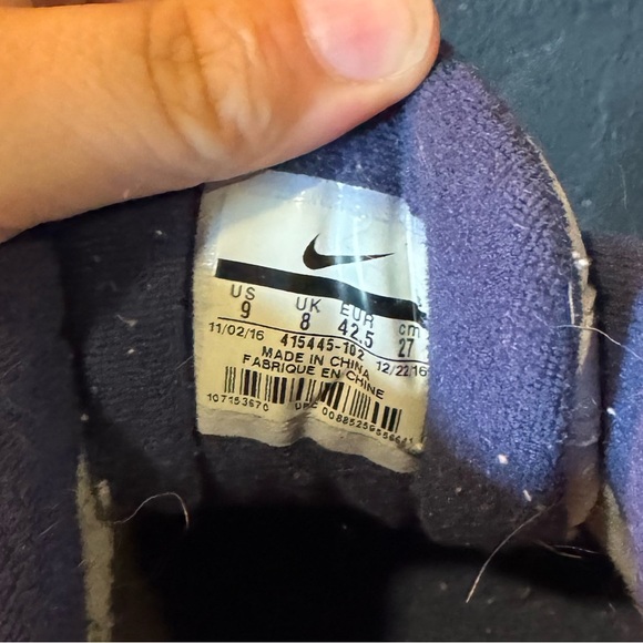 Men’s Nike Air White and Blue Monarch IV Sneakers size 8 - Picture 8 of 8